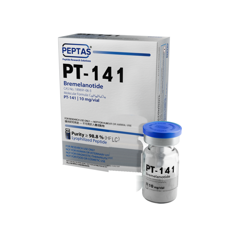 PT-141 10mg PEPTAS research material
