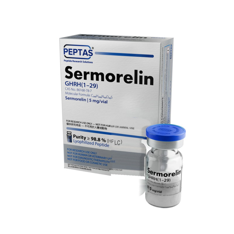 Sermorelin 5mg PEPTAS research material