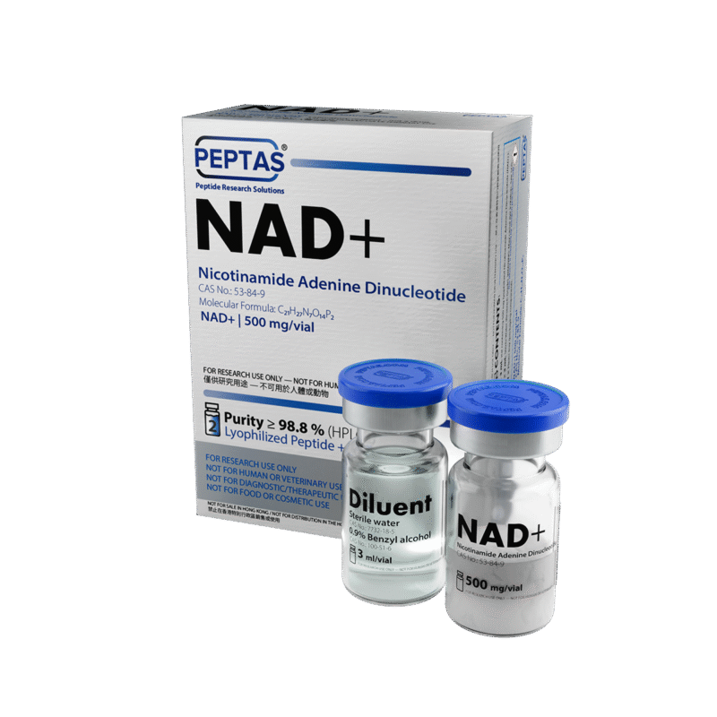 NAD+ 500mg PEPTAS research material