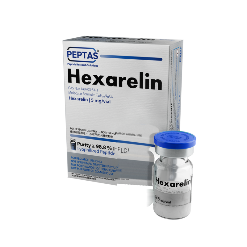 Hexarelin 5mg PEPTAS research material
