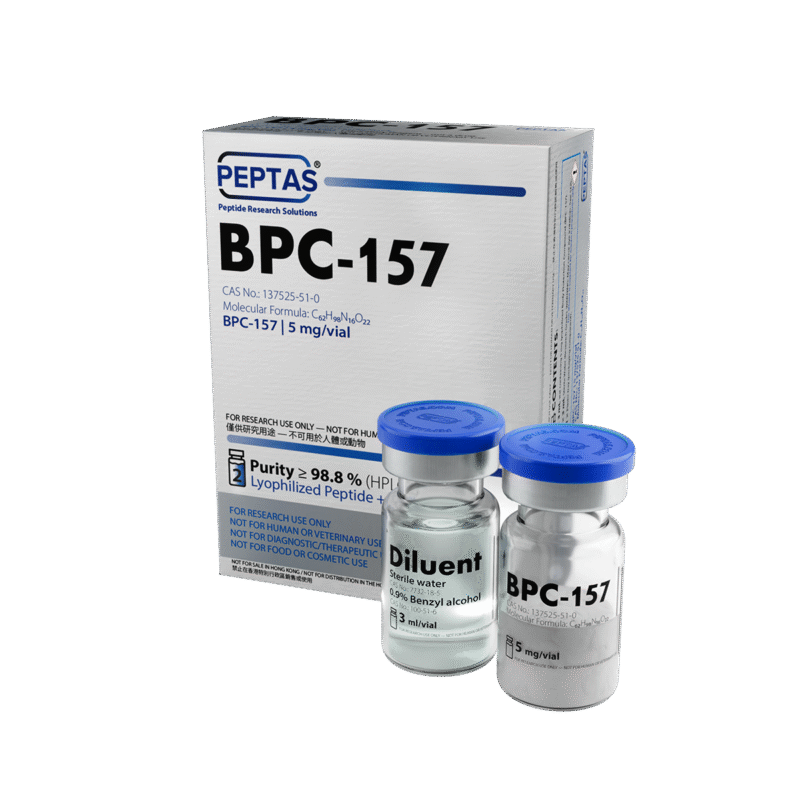 BPC-157, TB-500 5mg PEPTAS research material