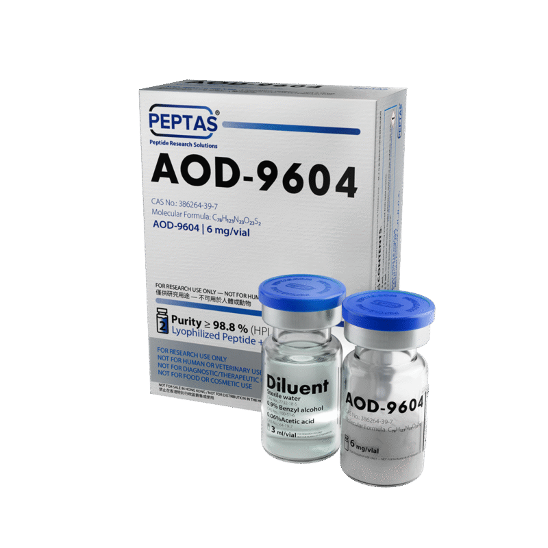 AOD9604 6mg PEPTAS research material
